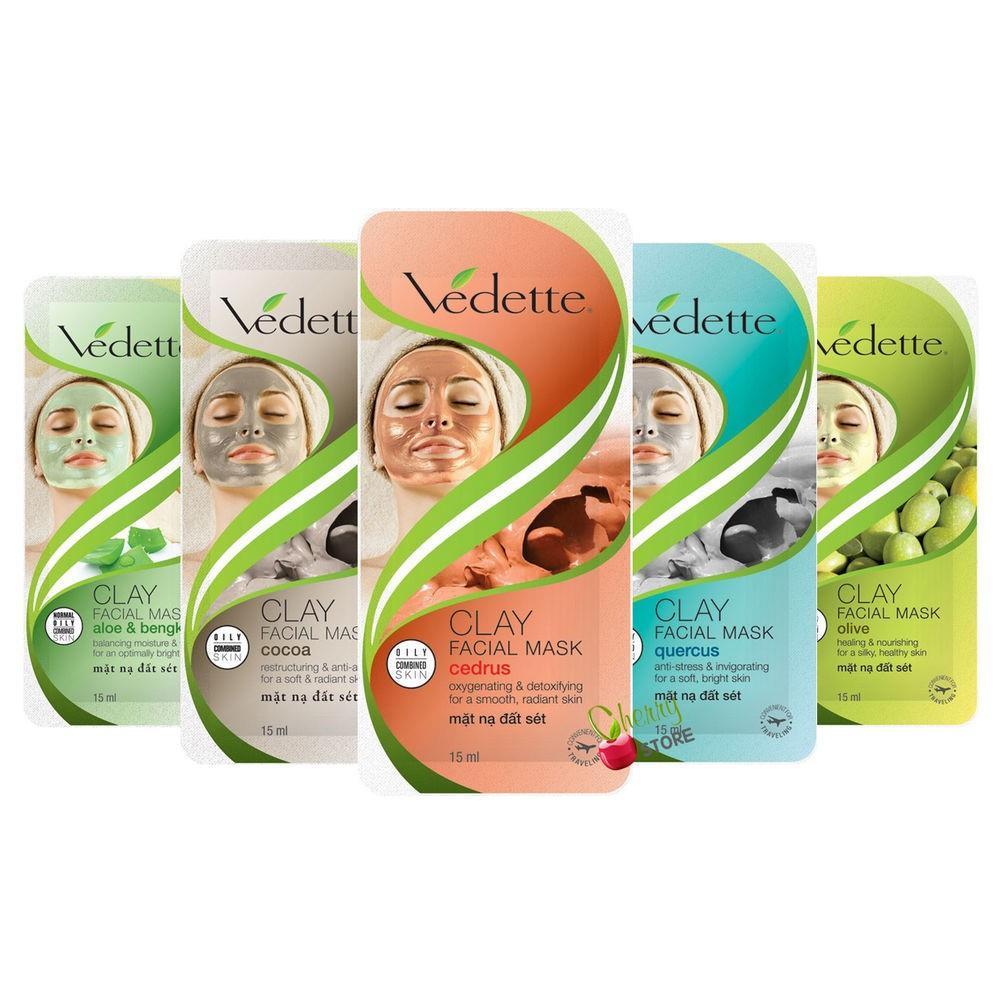 Mat na dat set Vedette Clay Facial Mask Cocoa
