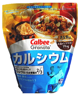 Ngu coc Calbee bao bi xanh duong loai 600gr
