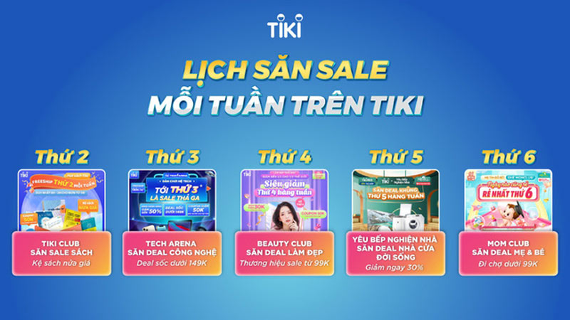 Theo dõi khuyến mái tại Tiki