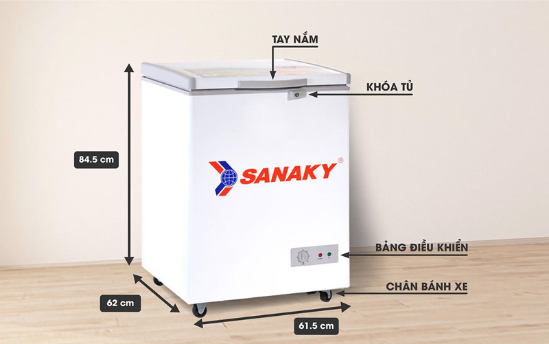 Tủ đông 1 ngăn Sanaky VH-1599HY - 100 lít