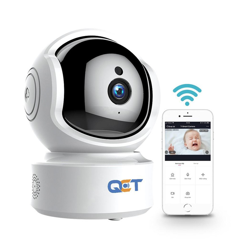 Camera QCT xoay 360 độ 1080p