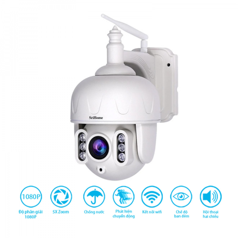 Camera 360 độ Sri Home SH028 PTZ 3.0MP