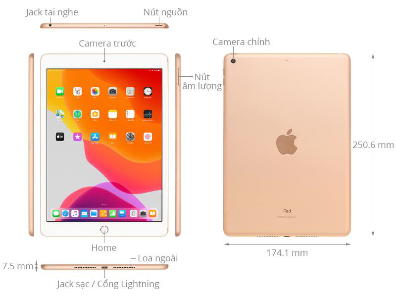 Ipad 10.2 - chiếc máy tính bảng trong tầm giá từ nhà Apple. 