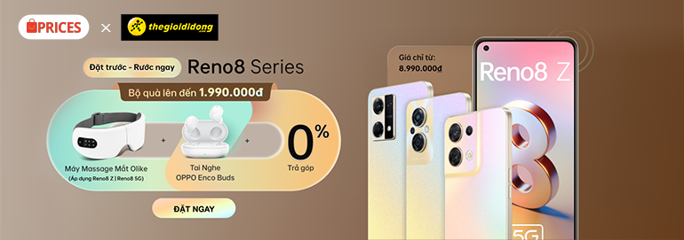 Đặt mua điện Oppo Reno8 Series, nhận quà lên đến 1tr9 tại Thế Giới Di Động