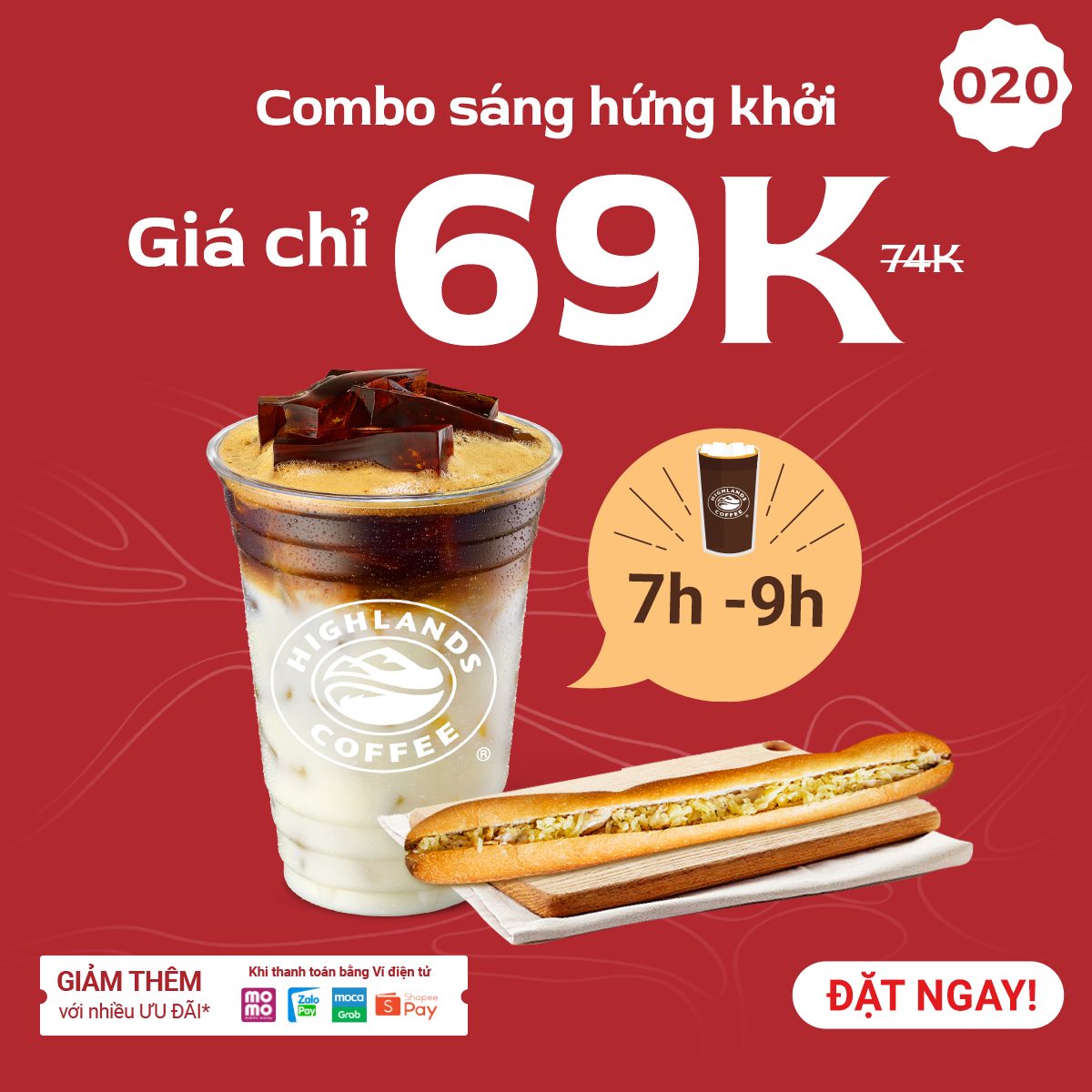 Mua Combo ưu đãi chỉ 69K (Giá gốc: 74K) bao gồm: 1 ly Phindi bất kì cỡ lớn + 1 Bánh Mì Que giá 19K.